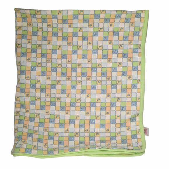 Vintage Gymboree Bee Grasshopper Dragonfly Lovey Security Blanket HTF 34" X 31" - Picture 3 of 10